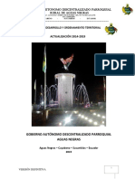 ACTUALIZACIÓN 2014-2019: Plan de Desarrollo Y Ordenamiento Territorial