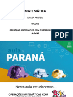 Operações matemáticas com números racionais - Aula 1