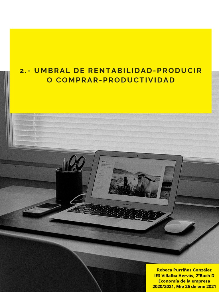 Umbral de Rentabilidad-Producir | PDF | Negocios
