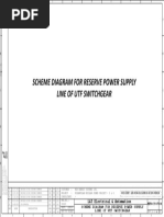 Scheme Diagram For Reserve Power Supply Line of Utf Switchgear