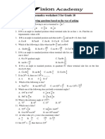 3rd Quarter Math Worksheet 3 For Grade 10 PDF