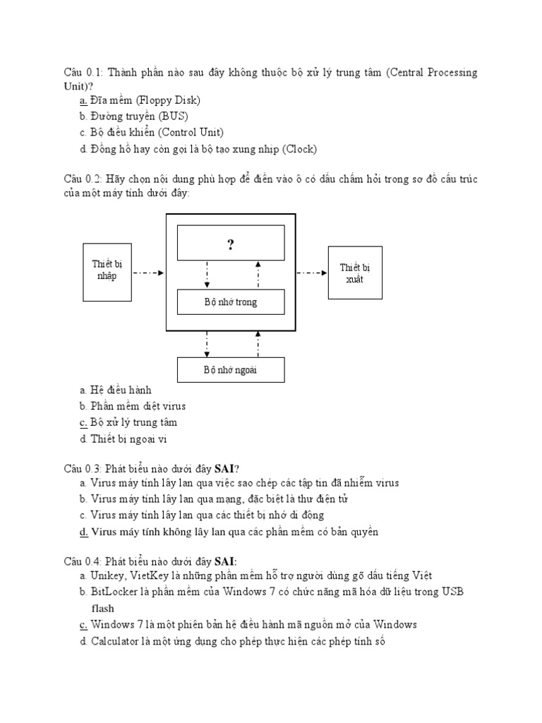 On Tap Trac Nghiem PDF | PDF