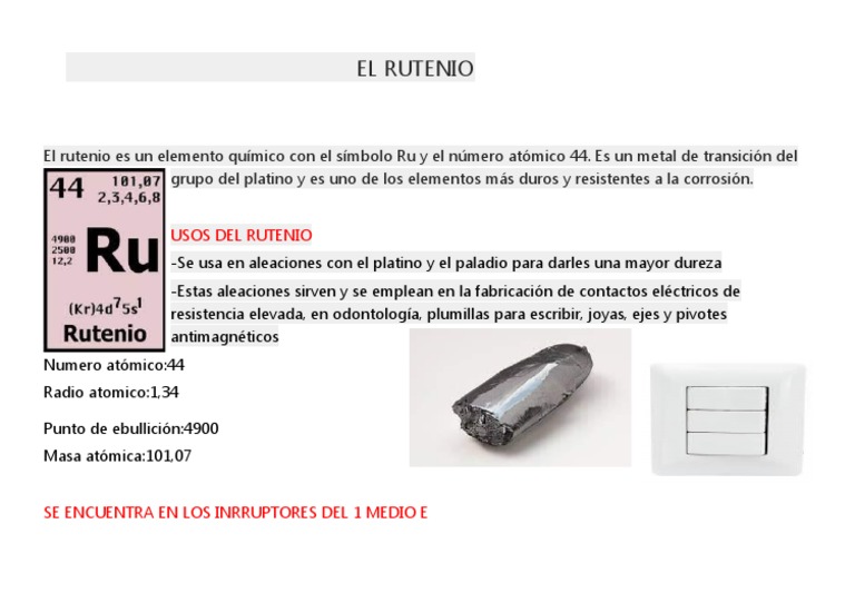 El Rutenio | PDF