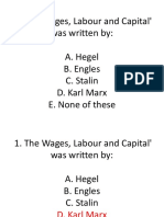 Marxism MCQ PDF