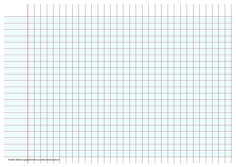 Feuille Gros Carreaux PDF PDF