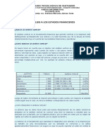 Analisis A Los Estados Financieros - Anexo Informativo