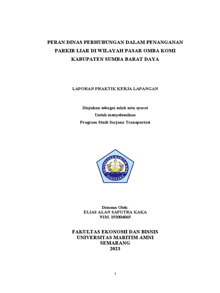 LAPORAN PKL ELIAS ALAN SAPUTRA KAKA 27 Januari 2023 (Repaired) | PDF
