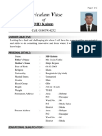 Md. Kaium CV PDF