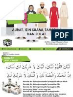 08 - Aurat, Izin Suami, Taharah Dan Solat (Minggu 8 KAH 1443H) - Compressed