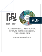 Plan Estratégico Institucional Instituto de Prevision Social PERIODO 2020-2024 Analisis Estratégico