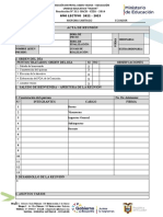 Formato Informe Actas Reuniones General Comisiones Asustos Pedagogicos