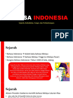 Sejarah Perkembangan BHS Indonesia