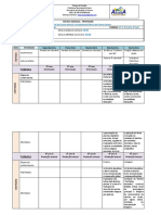 Rotina semanal de professor com atividades de leitura e produção textual