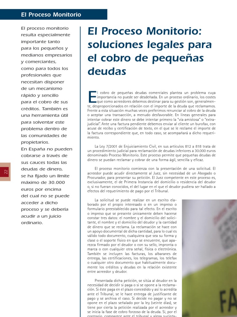 4 Proceso Monitorio | PDF | Poder judicial (sistema de justicia) | Juez