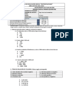 Escuela de Educación Básica "Metropolitano" AÑO LECTIVO 2022-2023 Instrumento de Evaluación Primer Parcial Primer Quimestre