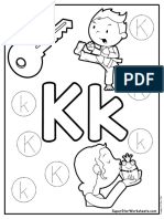 PreschoolLetterKWorksheet PDF