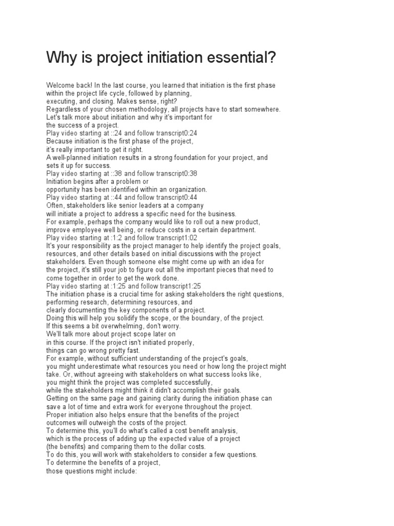 why-is-project-initiation-essential-pdf-goal-project-management
