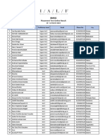 BMKG Online Placement Test Results March 2023