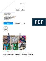 Provas Da Conta Fake Da Empresa No Instagram PDF