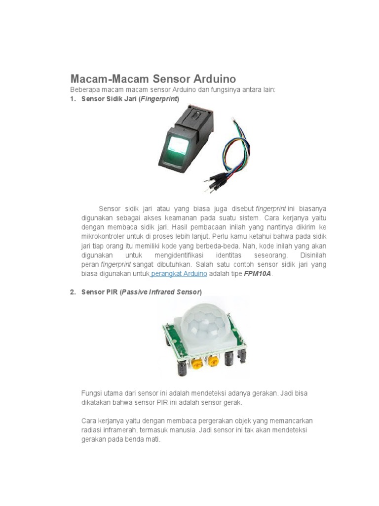 Macam macam sensor pdf