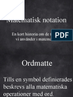 Matematisk Notation