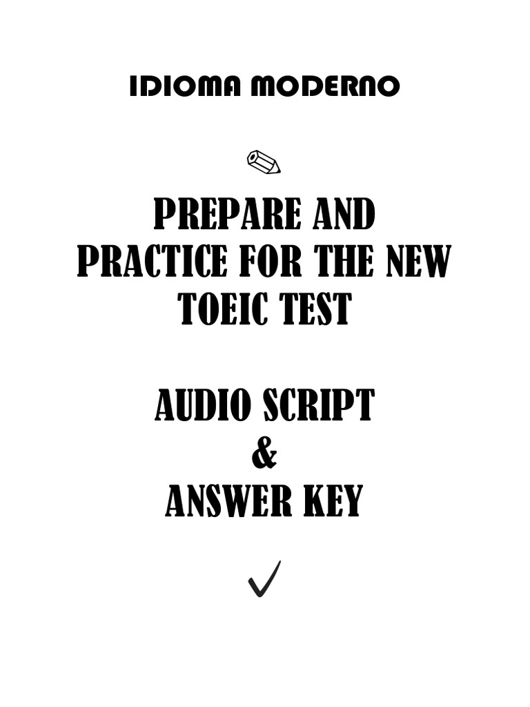 New TOEIC Test Audio Script & Key | PDF | Airport | Space Shuttle