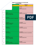 Cronograma de Actividades de Tercer A o