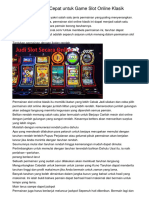 Pedoman Unggul Cepat Untuk Game Slot Online Klasikgxwjm PDF
