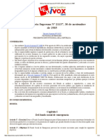 Decreto Supremo 21137 de 30 Noviembre de 1985 Norma El Subsidio de Frontera.