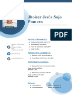 Jhoiser Jesús Sojo Pumero: Datos Personales