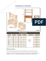 6-Mueble para Computadora e Impresora - Planos e Instrucciones