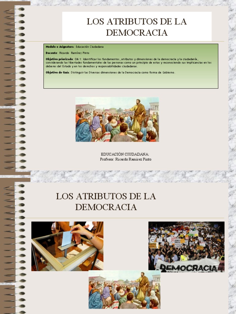Fundamentos y Atributos de la Democracia | PDF | Democracia ...