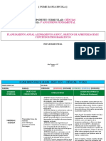 Planejamento anual de Ciências para 5o ano com enfoque na BNCC