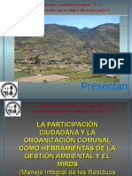 La Participacion Ciudadana y La Organización Comunal para El Mirds