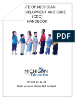 Michigan Child Development and Care (CDC) Handbook - CDC - Handbook - 7-2013