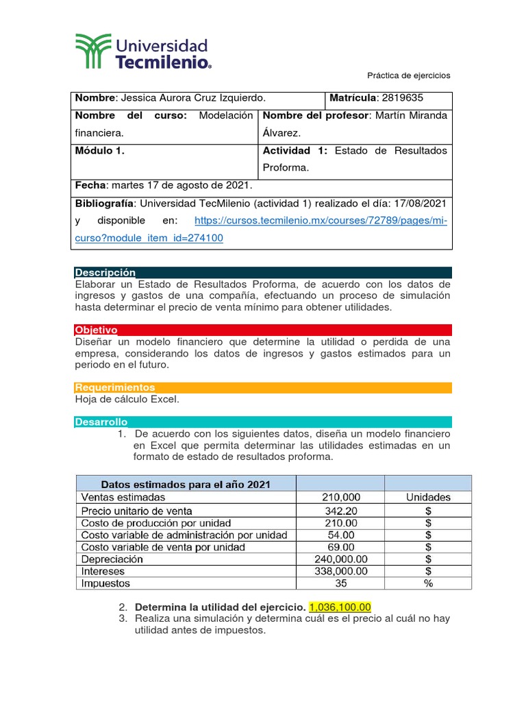 Actividad 1 | PDF | Crecimiento personal y profesional | Negocios