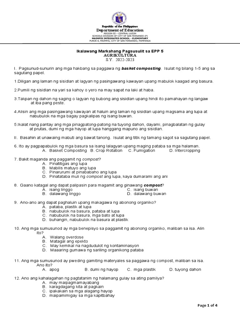 2nd Q.T. IN EPP 5 | PDF
