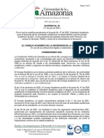 Acuerdo 20 - Modificacion Calendario Academico 2021-I Pregrado Presencial PDF