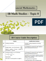 Financial Mathematics IB Math Studies
