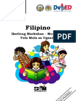 Filipino: Ikatlong Markahan - Modyul 3: Tula Mula Sa Uganda
