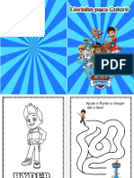 Livrinho para Colorir Patrula Canina PDF