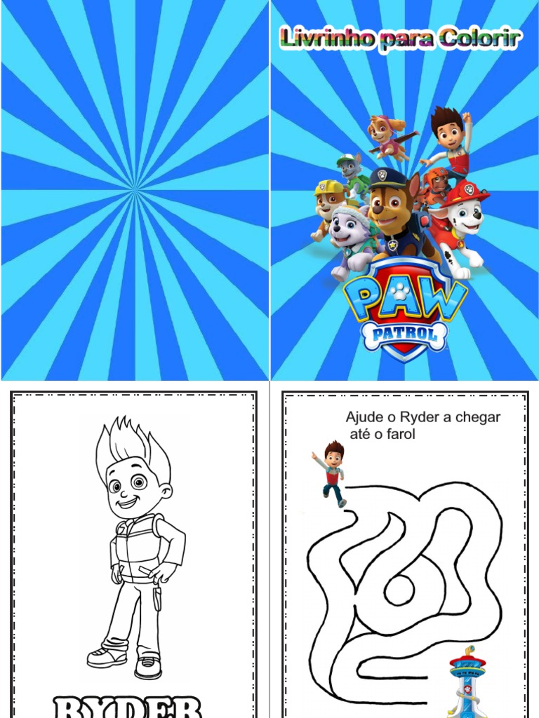 Livrinho para Colorir Patrula Canina PDF | PDF