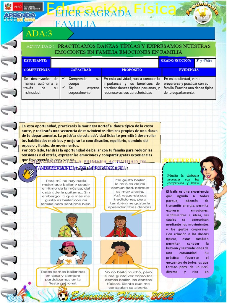 La importancia de practicar danzas típicas peruanas en familia | PDF ...