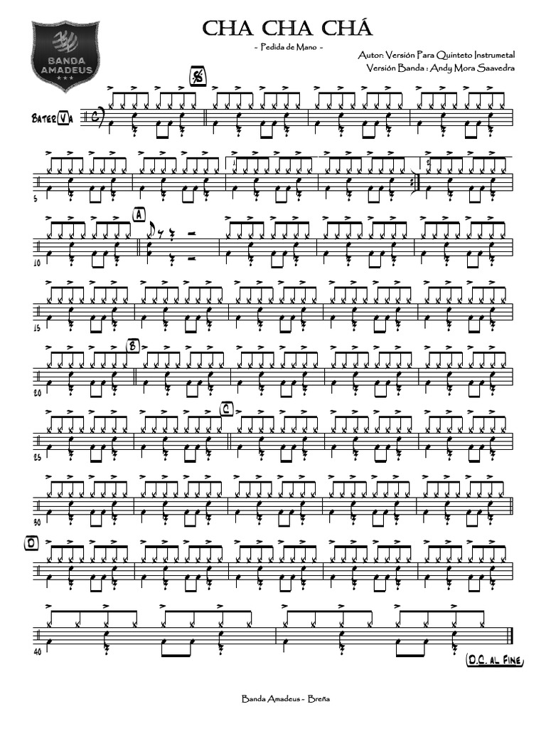 Cha Cha Chá - Version Instrumentale | PDF