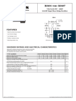 RS601-RS607 Rectifier Bridge Spec Sheet