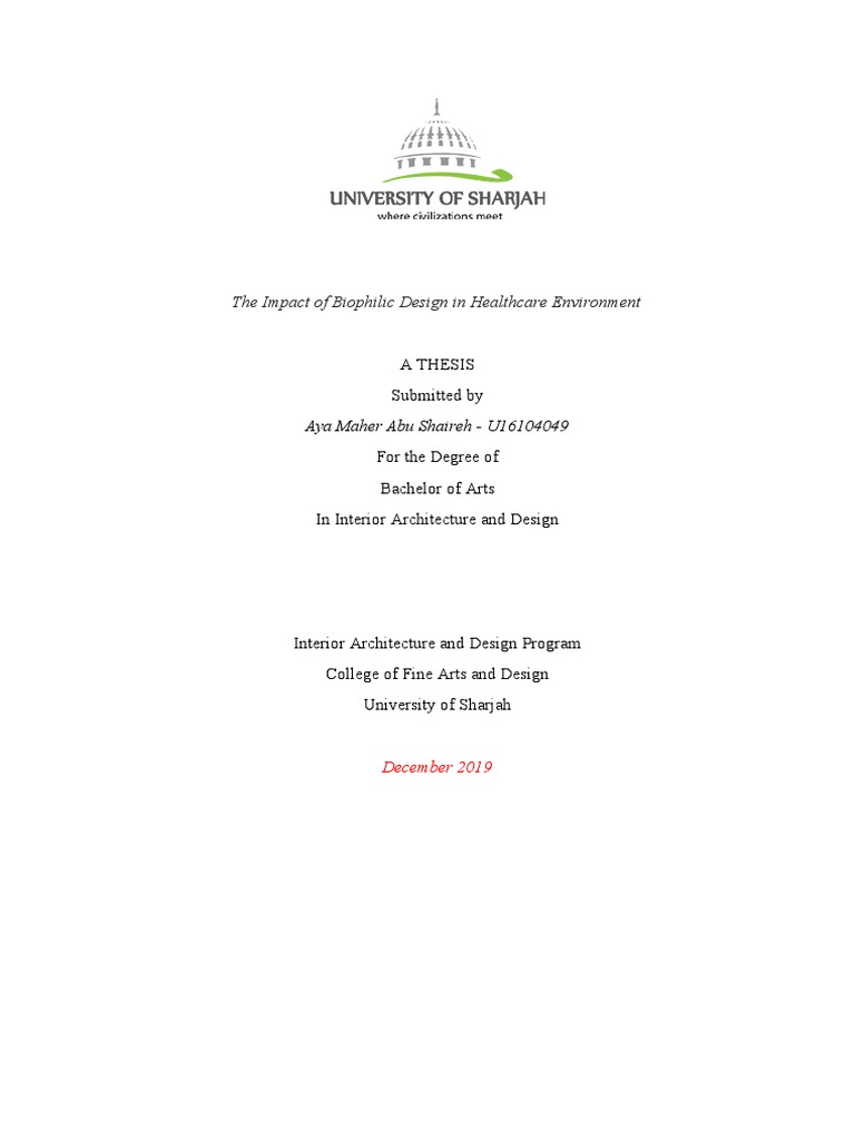 Dissertation Template 2019 PDF Thesis Academic Degree