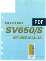 First Gen Suzuki SV650 Service Manual General Information