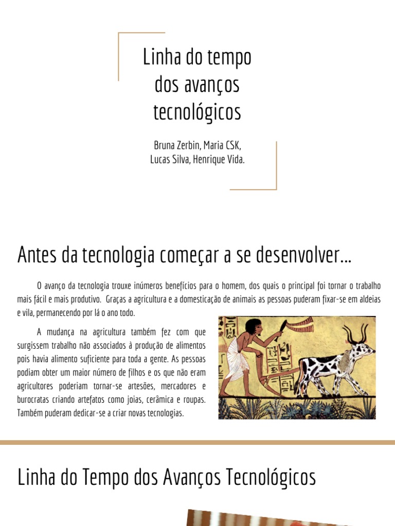 Linha do Tempo dos Avanços Tecnológicos | PDF | Microsoft | PCs ...
