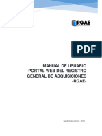 Manual de Usuario Portal Web Del RGAE