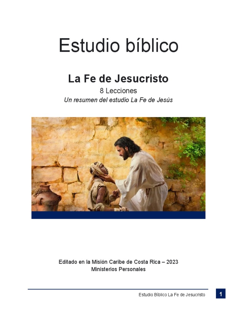 La Fe de Jesucristo 8 Lecciones PDF PDF Jesús Bautismo
